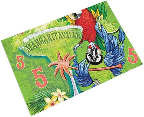 antcreptson It's Five O'Clock Somewhere Door Mat, 15.7" x 23.6" PVC Non-Slip Waterproof Indoor Outdoor Doormat, Easy Clean Large Heavy Duty Mats for Entry, Garage, Patio