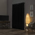 Sun Zero Nordic 2-pack Theater Grade Extreme 100% Blackout Grommet Curtain Panel Pair, 52" x 63", Black