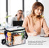 Clear Lunch Bag See Through Lunch Box with Adjustable Strap and Front Storage Compartment Transparent Lunch Bags For Men and Women for Work