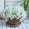 20 pcs 60 Branches White Babys Breath Flowers Bouquests Artificial Fake Gypsophila for Wedding Bridal Bouquet Garland DIY Floral Arrangement Wreath Home Office Table D©cor Centerpiece Real Touch