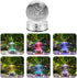 MerryNine Childlike Elk Motif Crystal Christmas Deer Ball, 80mm 3D Planets Glass Ball with LED Lamp Base for Home Decoration and Christmas Memorial Wedding Gifts