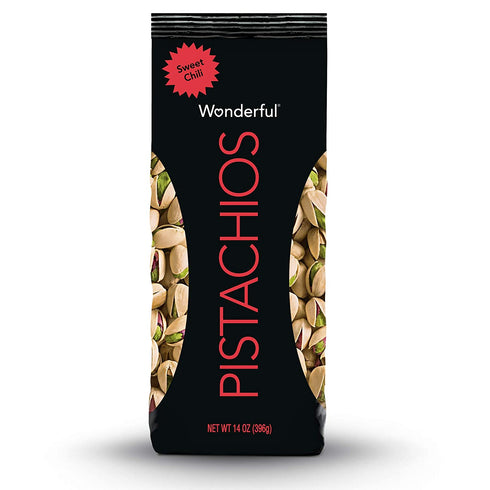 Wonderful Pistachios, Sweet Chili Flavor Nuts, 14 Ounce (Pack of 1)