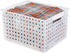 iDesign Modulon X/6 BPA-Free Recycled Plastic Large Stackable Basket, 11.2" x 14.3" x 8.1", Frost