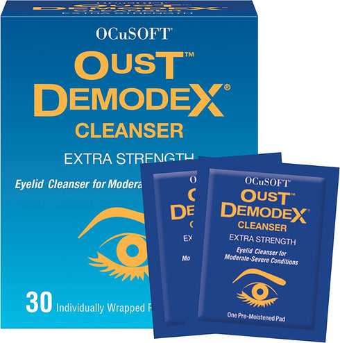 Oust Demodex Cleanser Pre-Moistened Pads 30ct