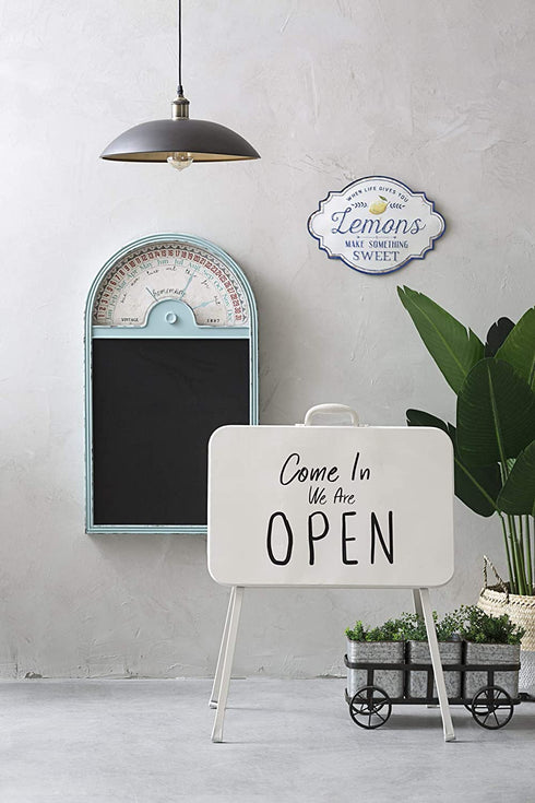 Creative Co-Op Life Gives You Lemons Make Something Sweet Metal Wall Décor, White