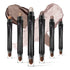 LUXAZA 6 PCS Brown Neutral Metallic Eyeshadow Stick Set, Champagne Cream Eye Shadow Pencil Crayon Brightener Highlighter Makeup Stick Kit, Hypoallergenic Waterproof Shimmer Eyeliner Make Up