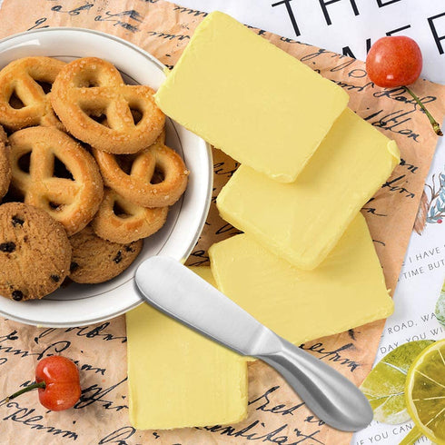6 Pieces Cheese Spreader Set, findTop Stainless Steel Multipurpose Cheese and Butter Spreader Knives
