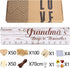 Mothers Day Gifts for Grandma, Wooden Birthday Calendar Board, Grandma's Birthday Reminder Tracker Plaque, Mother's Day Gift for Nana Grandparents from Grandkids