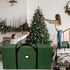 AerWo Christmas Tree Storage Bag, Extra Large Christmas Storage Containers Fits Up to 9ft Artificial Tree, Heavy-Duty Waterproof 600D Oxford Xmas Holiday Tree Bag with Card Slot(65? X 31? X 15?, Green)