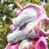 MOVINPE Number Balloons Birthday Party Decorations for Girls, 43" Pinks Jumbo Large Mylar Foil Balloon Bouquet, Round Round-Shape Foil Balloon, Girly Theme Party Supplies Backdrop (Unicorn #4)