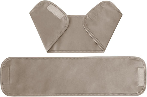 Amazon Basics Room Darkening Blackout Window Curtains with Tie Backs Set - 42 x 84-Inch, Beige, 2 Panels