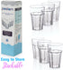 Poslam | Plastic Drinking Glasses, set of 6 12oz glasses - Unbreakable Glasses, Clear Plastic Drinkware, Dishwasher Safe, Shatterproof Glasses, Everyday Tumblers