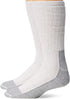 Fruit of the Loom Men's Work Gear Crew Socks with Arch Support | Breathable & Lightweight | 2 Pack Socks,White, Shoe Size 6-12/Sock Size 10-13