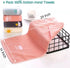 RUIBOLU Hand Towels for Bathroom Set 4 Piece, 100percent Cotton Bath Towel , Face Soft Highly Absorbent Adults and Children Kitchen, 14x29 Inch (Pink White Blue Gray)