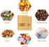 100 Pcs Kraft Paper Bags with Window, 4.7" x 7.9" Stand Up Pouches Bags, Zip Lock Food Storage Bags for Packaging Products, Reusable, Sealable