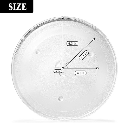 AMI PARTS WB39X10003 12.5" Microwave Glass Plate/Microwave Glass Turntable Tray Replacement - 12 1/2 Inches, Compatible with G.E&Sam.sung-Replaces WB39X10002 WB48X10005