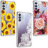 (3 Pack) for Samsung Galaxy A32 5G Case for Girls Women Shock-Absorption Anti-Scratch Crystal Clear Soft TPU Slim Bumper Protective Phone Case Cover for Samsung Galaxy A32 5G, Flower