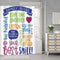 SDDSER Family Rules Shower Curtain Educational Motivational and Inspirational Quotes Decor Bathroom Curtain for Kids, 72 x72 in Bathtub Showers Waterproof Fabric with 12 Hooks YLQQSD303