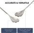 Heavyweight Bar Spoons - Set of two. (One Spiral & one Smooth Handle) Professional Quality Barspoons