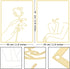 Hotop 2 Pieces Modern Minimalist Abstract Line Art Decor Minimalist Line Drawing Wall Art Decor Line Drawing Metal Wall Art Poster Abstract Woman's Body Shape Art Print for Bedroom Living Room (Gold)