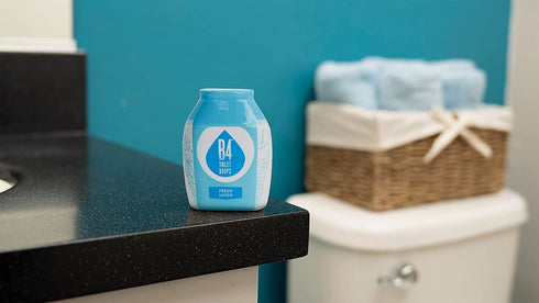B4 Toilet Drops Toilet and Bathroom Deodorizer Drops (Fresh Linen), 2 Ounce Bottle (Pack of 3)