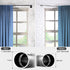 SOUMNS Industrial Curtain Rods, Rustic Pipe Curtain Rods for Windows 32 to 45 inch, 1 Inch Diameter Adjustable Telescoping Wrap Around Curtain Rod Set for Wall and Ceiling, Indoor&Outdoor, Black