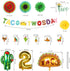Ayamuba Taco Twosday Birthday Party Decorations - 2nd Fiesta Birthday Party with Fiesta Paper Fans, Taco Twosday Banner for 2nd Birthday Cinco De Mayo Mexican Fiesta Party Supplies