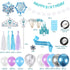 Golray Frozen Birthday Party Supplies Girls Princess Elsa Birthday Party Decorations 61 Balloons, Banner, Tassel, Sash, Pin, Cake Topper, Tattoo, Crown Wand, Girls Birthday Decor 2nd 3rd 4th 5th