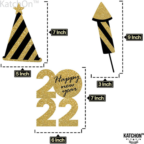 New Years Photo Booth Props 2022 Pack of 30, New Year Props | New Years Eve Party Supplies 2022, New Years Photo Props 2022 | New Years Photo Props 2022, Happy New Years Decorations, Little DIY