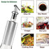 12 OZ Olive Oil Dispenser Bottle, ORIJOYNA 3 Pack Glass Oil & Vinegar Cruet with Pourers and Funnel, Olive Oil Carafe Decanter for Kitchen.