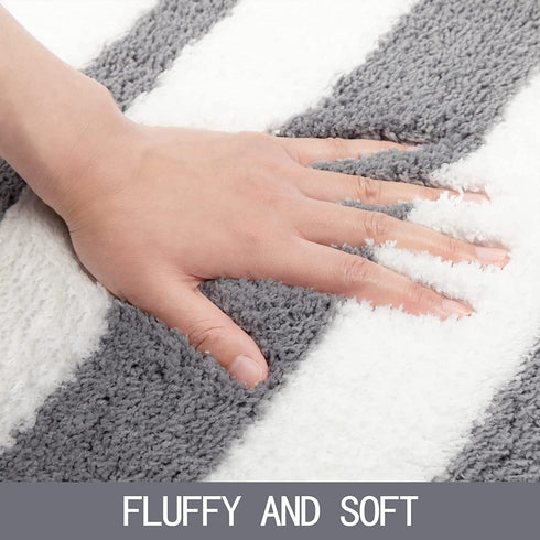 Non Slip Bath Mat Machine Washable Bathroom Rug Soft Absorbent Bath Rug 20"x32" Micorfiber Bath Rugs for Bathroom Tub and Shower