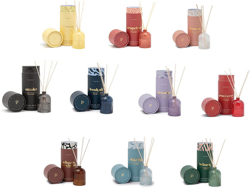 Paddywax Petite Collection Scented Oil Reed Diffuser, Mini - 1.5-Ounce, Rose-Grapefruit