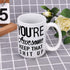 Funny Coffee Mug You are Awesome Coffee Tea Cup Unique Festival Birthday Present for Men Women 15 Ounce