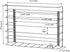 Household Essentials 1229-1 Tall Basket Door Mount Cabinet Organizer | Mounts to Solid Cabinet Doors or Walls
