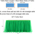 6FT Green Tulle Table Skirt Tutu Table Cloth for St. Patrick's Day Kids Birthday Party Dessert Round Tables Christmas Home Decoration(L 6(ft),H30in)