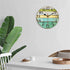 Rustic Round Wall Clock Beach Decorative Clocks for Bedroom,Silent Analog Clocks Battery Operated,Farmhouse Decor Accessories for Home,Kitchen,Living Room(12inch/30cm)
