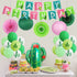 Cactus Party Decorations, Llama Birthday Party Supplies, Happy Birthday Party Banners Paper Lanterns Balloons for Tropical Mexican Fiesta Party Decorations