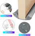 Twin Door Draft Stopper36 in Under Door Draft Stopper Bottom Seal Weather Stripping Window Breeze Blocker Sound Blocker Adjustable Door SweepsDouble Sided-Removable and WashableCheck Gray
