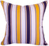TangDepot Decorative Handmade Stripe Cotton Throw Pillow Cover, Pillow Sham, Euro sham, European Indoor/Outdoor Cushion Cover - (28"x28", S08 Yellow Navy White)