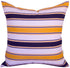 TangDepot Decorative Handmade Stripe Cotton Throw Pillow Cover, Pillow Sham, Euro sham, European Indoor/Outdoor Cushion Cover - (28"x28", S08 Yellow Navy White)