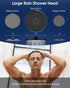 Rain Shower Head VMASSTONE 9In High Pressure Showerhead - Tool Free Installation- with Large Spray Surfaces and 200 Nozzles for Delicate and Unstimulate Shower Experience (EM-001 Matte Black/Black)