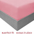 Mellanni Extra Deep Pocket King Fitted Sheet - Cooling Sheets up to 21" Deep Mattress - Hotel Luxury 1800 Bedding - Wrinkle, Fade, Stain Resistant - 1 Single King Fitted Sheet Only (King, Pink)