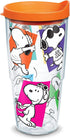 Tervis Peanuts Multi-Snoopy Made in USA Double Walled Insulated Tumbler, 24 oz, Clear