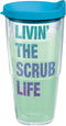 Tervis Nurse Scrub Life Made in USA Double Walled Insulated Tumbler, 24 oz, Clear
