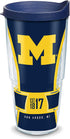 Tervis Made in USA Double Walled University of Michigan UM Wolverines Insulated Tumbler Cup Keeps Drinks Cold & Hot, 24oz, Spirit