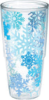 Tervis Christmas Holiday-Winter Snowflakes Made in USA Double Walled Insulated Tumbler, 24oz, No Lid