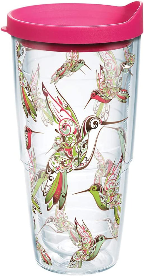 Tervis HUMMINGBIRDS Insulated Tumbler 24oz Clear Inner