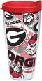 Tervis Made in USA Double Walled University of Georgia UGA Bulldogs Insulated Tumbler Cup Keeps Drinks Cold & Hot, 24oz Water Bottle, Primary Logo