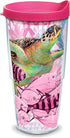 Tervis Made in USA Double Walled Guy Harvey Insulated Tumbler Cup Keeps Drinks Cold & Hot, 24oz, Breast Cancer Awareness Turtles