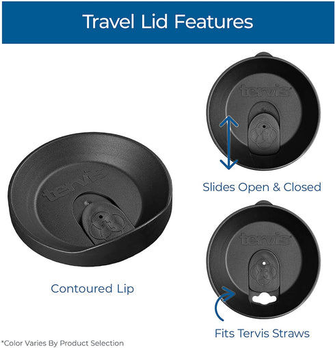 Tervis Towson Tigers Logo Tumbler with Emblem and Black Lid 24oz, Clear
